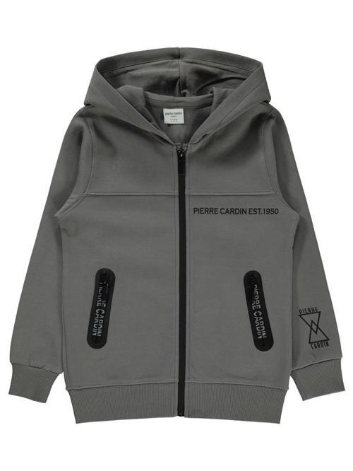 Fermuar Cepli 6-9 Yaş Hırka - Gri6-7 Yaş