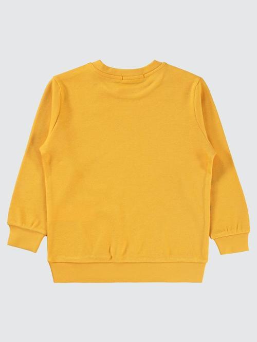 Emoji Baskılı 2-5 Yaş Sweatshirt - Hardal2-3 Yaş
