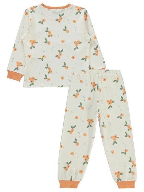 Mandalina Desenli 2-5 Yaş Pijama Takımı - Pudra5-6 Yaş