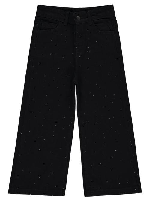 Taş Baskılı 6-9 Yaş Pantolon - Siyah6-7 Yaş