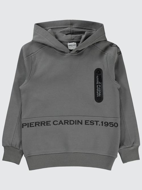 Fermuar Cepli 6-9 Yaş Sweatshirt - Gri9-10 Yaş