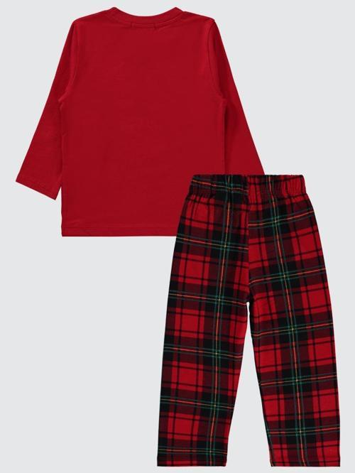 Keep Cosy Baskılı 2-5 Yaş Pijama Takımı - Kırmızı2-3 Yaş