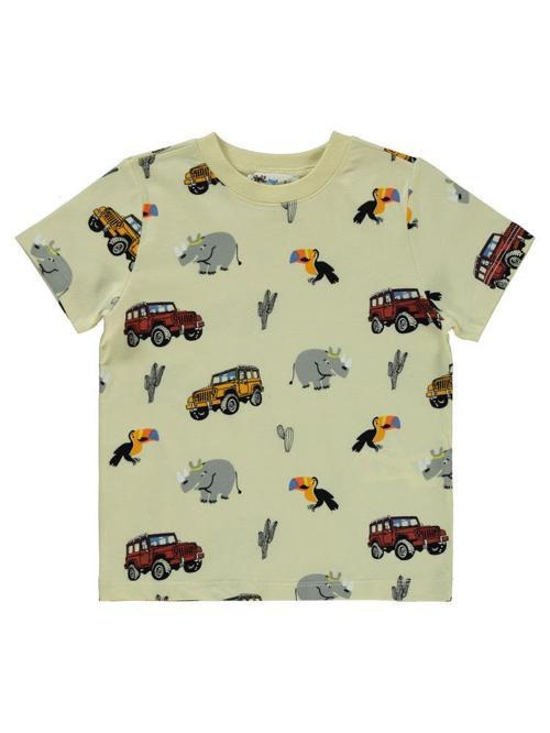 Safari Hayvanlar Empirme 2-5 Yaş Tişört - Gri2-3 Yaş