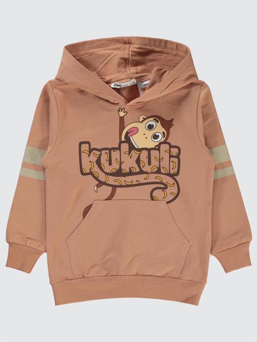 Civil Boys Kukuli Baskılı 2-5 Yaş Sweatshirt - Turuncu2-3 Yaş