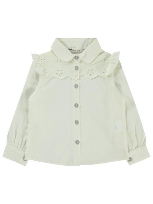 Brodeli  2-5 Yaş Gömlek - Ekru2-3 Yaş