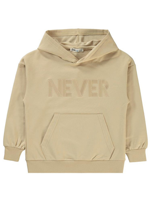 Neber Baskılı 6-9 Yaş Sweatshirt - Bej7-8 Yaş