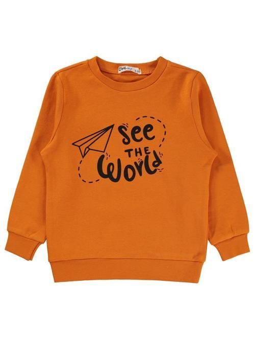 See The Baskılı 2-5 Yaş Sweatshirt - Turuncu4-5 Yaş