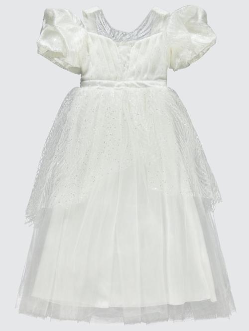 Simli 6-14 Yaş Abiye - Bej8-9 Yaş