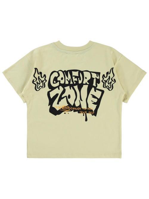 Comfort Zone Baskılı 6-9 Yaş Tişört - Gri8-9 Yaş