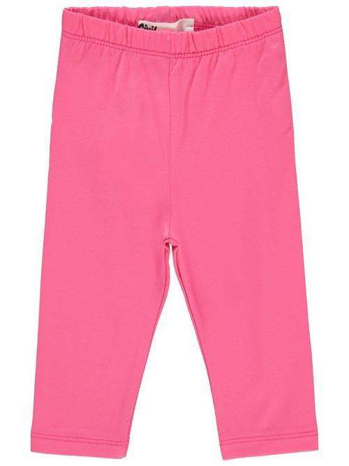 Düz Model Yan Dikişsiz 6-18 Ay Uzun Tayt - Pembe12-18 Ay