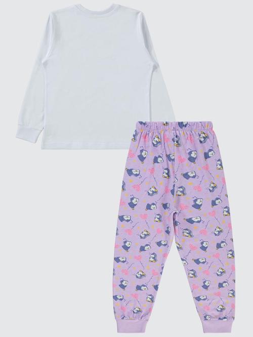Penguen Baskılı 6-9 Yaş Pijama Takımı - Beyaz8-9 Yaş