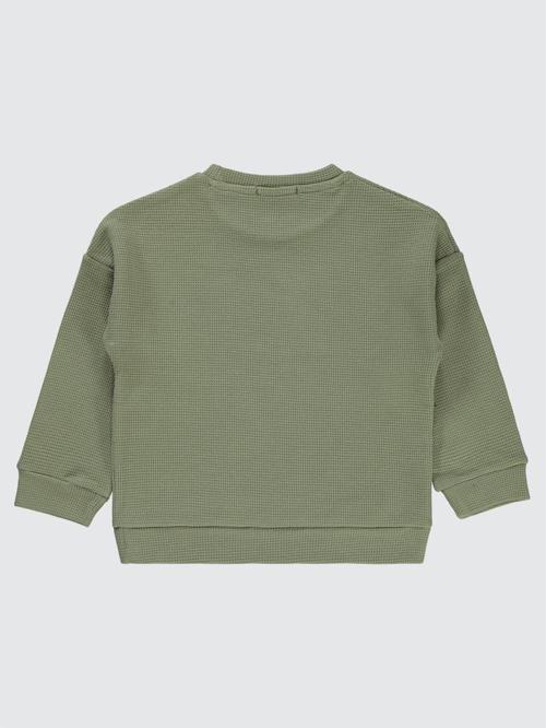 Beli Üçgen Armalı 2-5 Yaş Sweatshirt - Haki2-3 Yaş