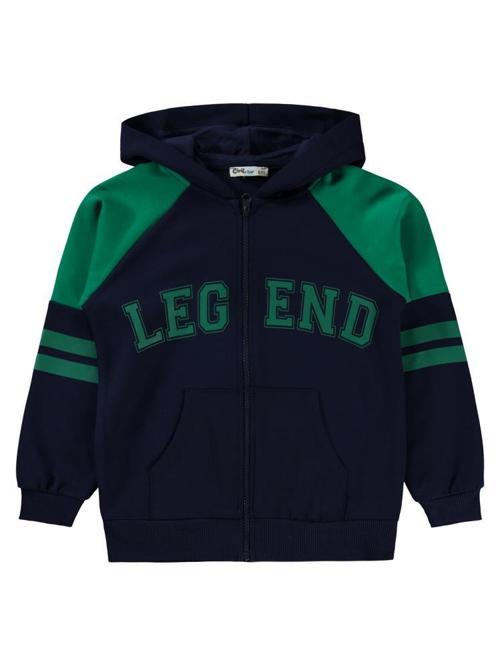 Legend Baskılı 6-9 Yaş Hırka - Lacivert9-10 Yaş