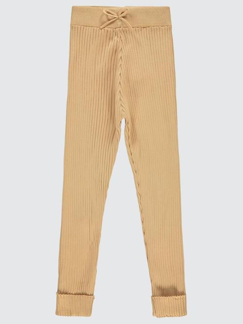 Çizgili 6-9 Yaş Tayt - Bej6-7 Yaş