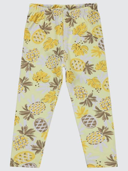 Ananas Baskılı 2-5 Yaş Tayt - Sarı2-3 Yaş