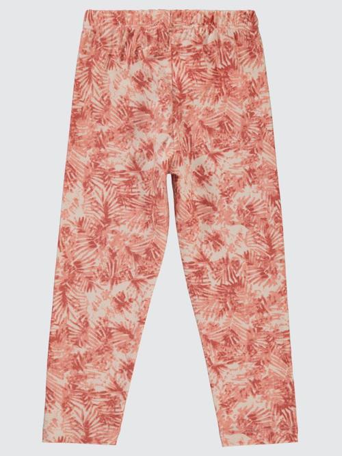 Efektli Yaprak Bskl. 2-5 Yaş Tayt - Pudra2-3 Yaş