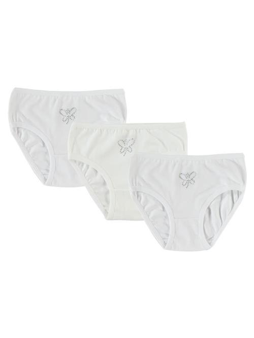 Sweety Aksesuarlı 3'lü Kız Külot Set - Standart1-2 Yaş