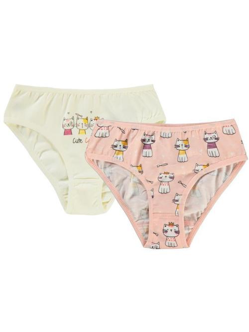 Kız Çocuk 2'li Külot Set 2-10 Yaş  - Standart6-7 Yaş