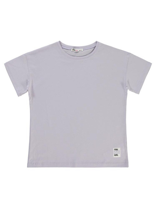 Basic 10-13 Yaş Tişört - Lila10-11 Yaş