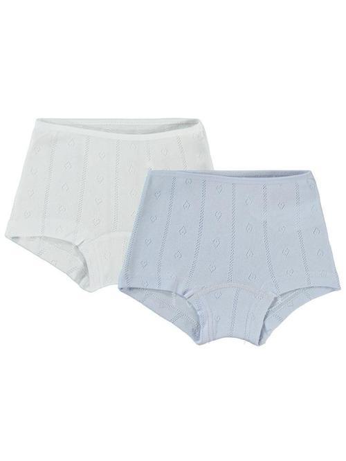 Jakarlı Kalp 2-10 Yaş 2'li Boxer Set - Beyaz2-3 Yaş