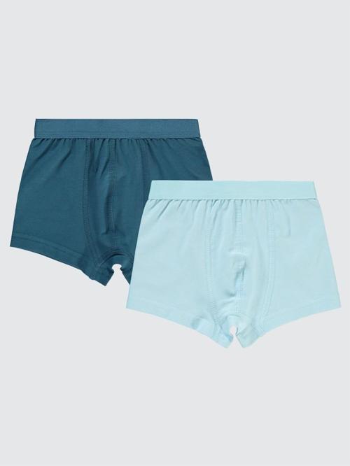 Basic 2-10 Yaş 2'li Boxer Set - Mavi6-7 Yaş