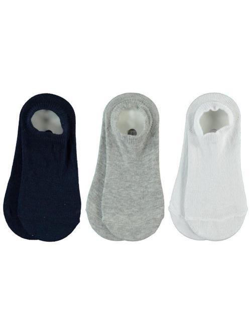 Basic 3'lü 2-12 Yaş Erkek Babet Çorap - Standart8-9 Yaş
