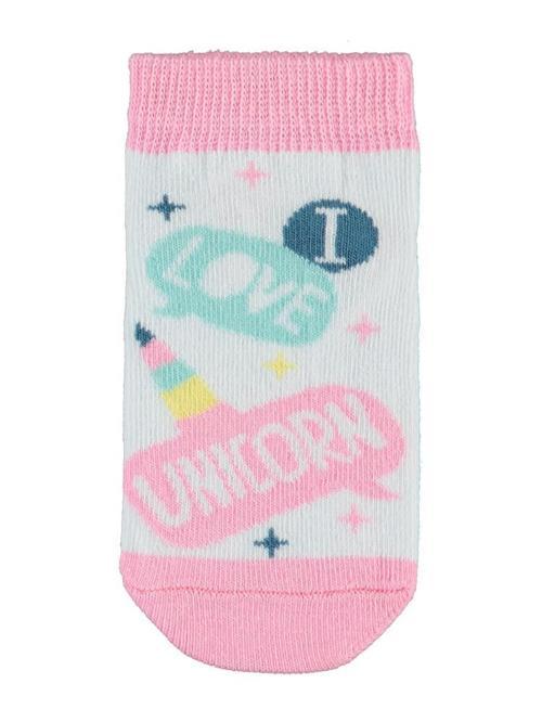 Unicorn 3'lü 2-12 Yaş Kız Patik Çorap - Standart10-11 Yaş