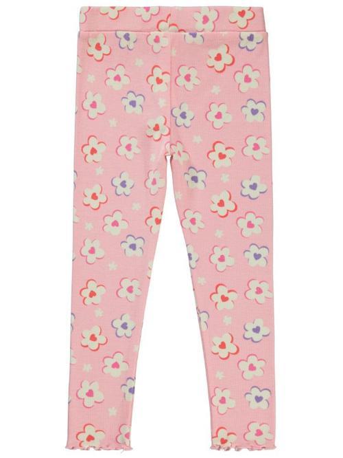 Çiçek Baskılı 6-9 Yaş Tayt - Pembe9-10 Yaş