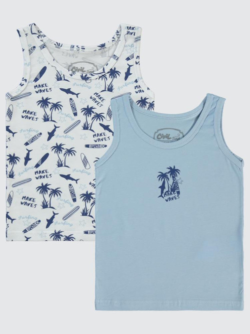 Palmiye 2-10 Yaş 2'li Atlet Set - Standart10-11 Yaş