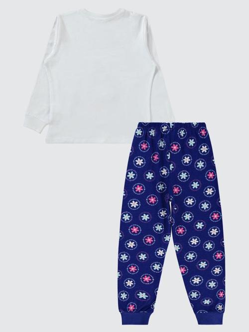 Papatya Desenli 10-13 Yaş Pijama Takımı - Mavi10-11 Yaş