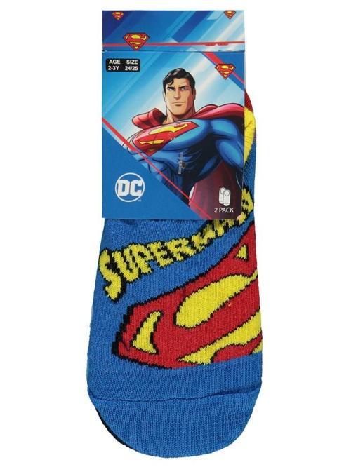 Süperman 2-12 Yaş Erkek Babet Çorap - Standart10-11 Yaş