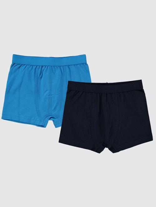 Basic 2-10 Yaş 2'li Boxer Set - Mavi4-5 Yaş