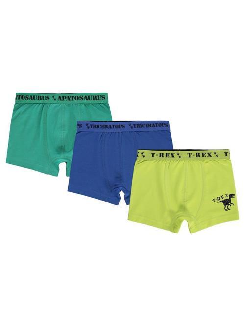 Dinazor 2-10 Yaş 3'lü Boxer Set - Standart4-5 Yaş