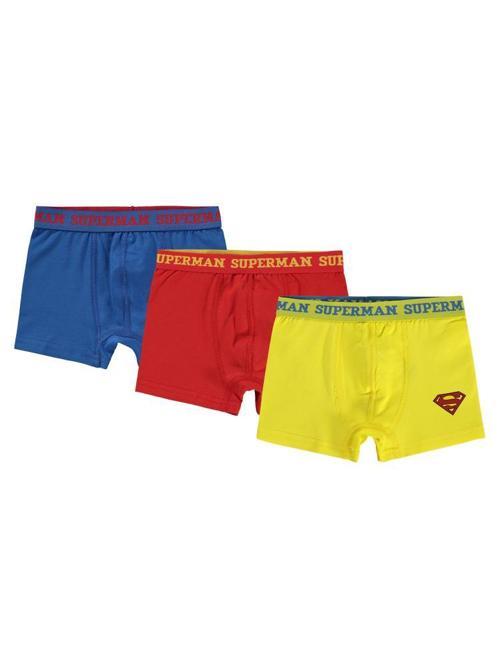 Süperman 2-10 Yaş 3'lü Boxer Set - Standart4-5 Yaş