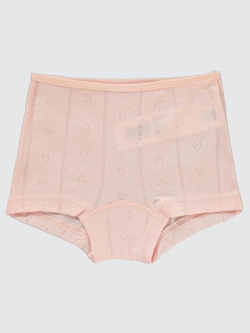 Jakarlı Kalp 2-10 Yaş 2'li Boxer Set - Ekru4-5 Yaş