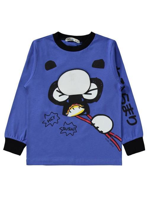 Panda Baskılı 2-5 Yaş Pijama Takımı - Mavi4-5 Yaş