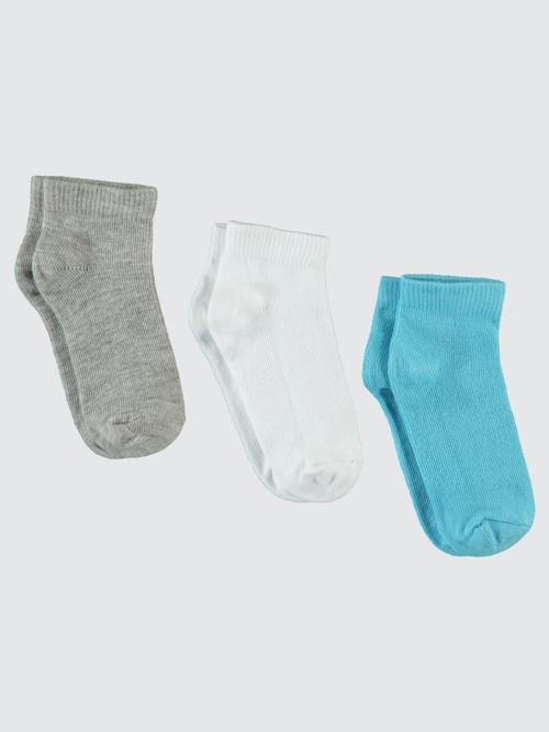 Basic 3'lü 2-12 Yaş Erkek Patik Çorap - Standart10-11 Yaş