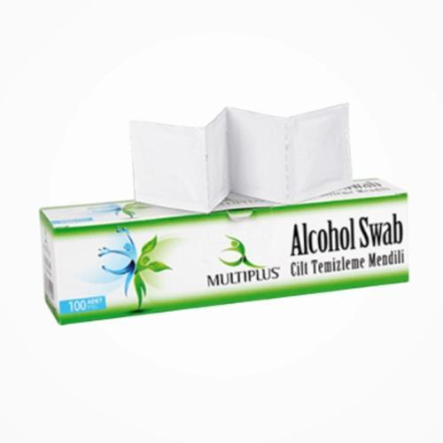 Alkollü Swab Cilt Dezenfektan ve Temizleme Mendili - 100'lü Mendil