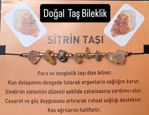  Sitrin Doğal Taş Bileklik