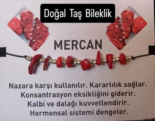 Mercan Doğal Taş Bileklik