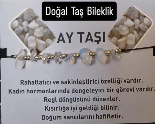 AY TAŞI DOĞAL TAŞ BİLEKLİK