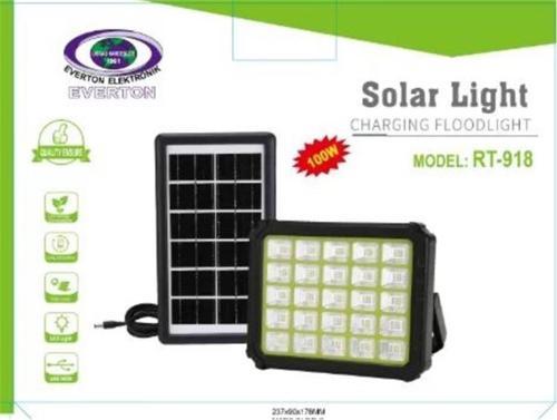 Rt-918 Şarjlı 100w Solar Panelli Projektör Led