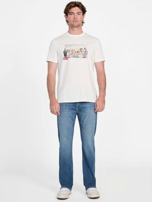 Cactus Erkek Beyaz Regular Fit T-Shirt M5YI45KBW41-G018
