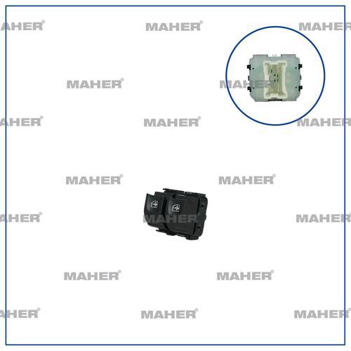 Dügme Cam Açma Kangoo Iıı / Logan Iı / Sandero Iı / Dokker / Duster / Lodgy (Çıftlı) Turuncu Isık So