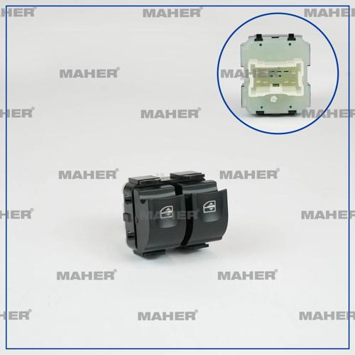 Cam Açma Düğmesi Clio Iv / Symbol / Captur / Sandero / Lodgy / Dokker (Çiftli) Beyaz Işık Sol (Oem N