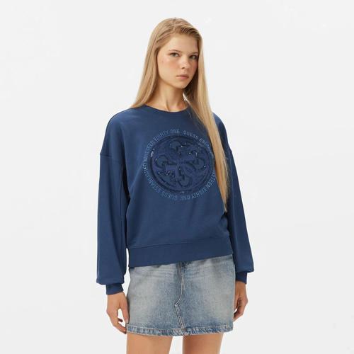Hotfix Kadın Mavi Sweatshirt W5YQ07KB681-G7J6