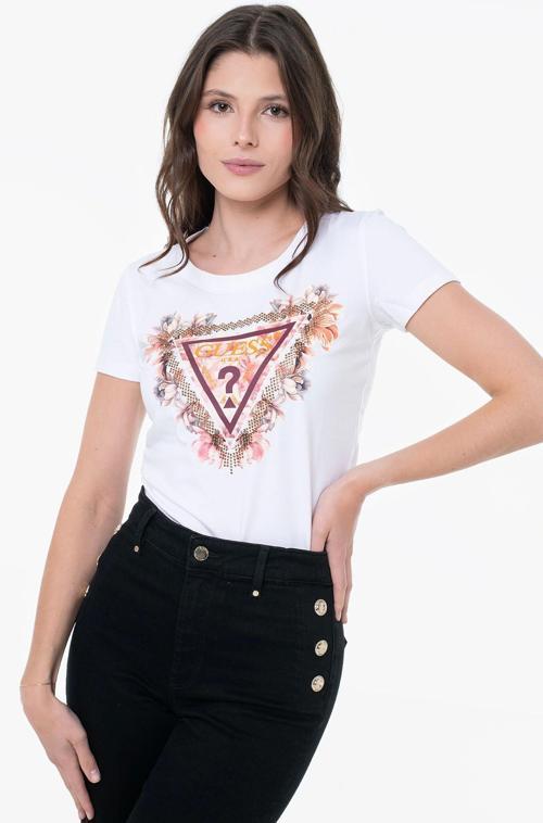 Triangle Kadın Beyaz Slim Fit T-Shirt W5YI08J1314-G011
