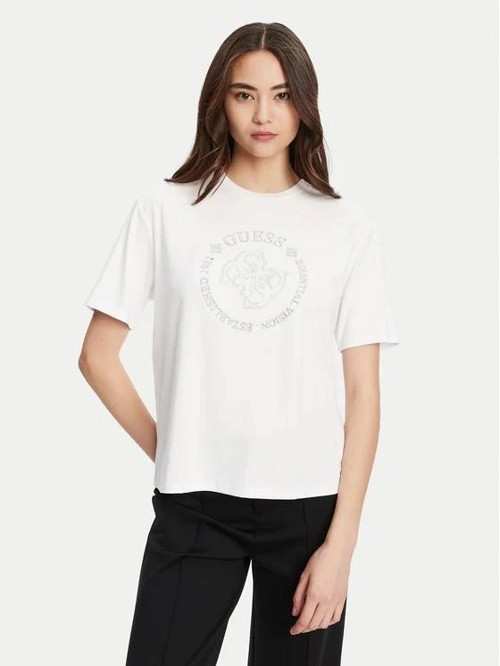 Carla Kadın Beyaz Aktif Boxy Fit T-Shirt V5YI05KCOA2-G011