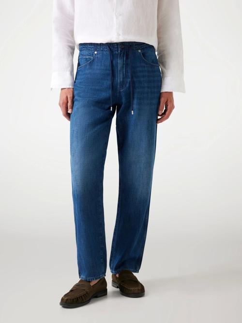 Owen Erkek Mavi Keten Karışımlı Regular Fit Jean M5YAT5D5NO0-GNVA