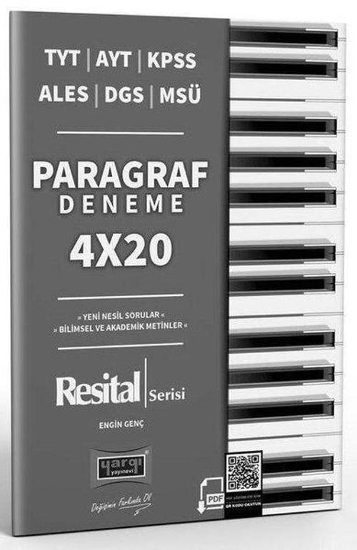 TYT AYT KPSS ALES DGS MSÜ Resital Serisi 4x20 Paragraf Denemeleri